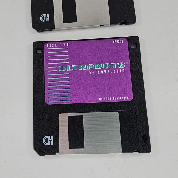 Ultrabots By NovaLogic PC Game 1993 3.5" Diskettes Floppy Disk - Picture 3 of 6